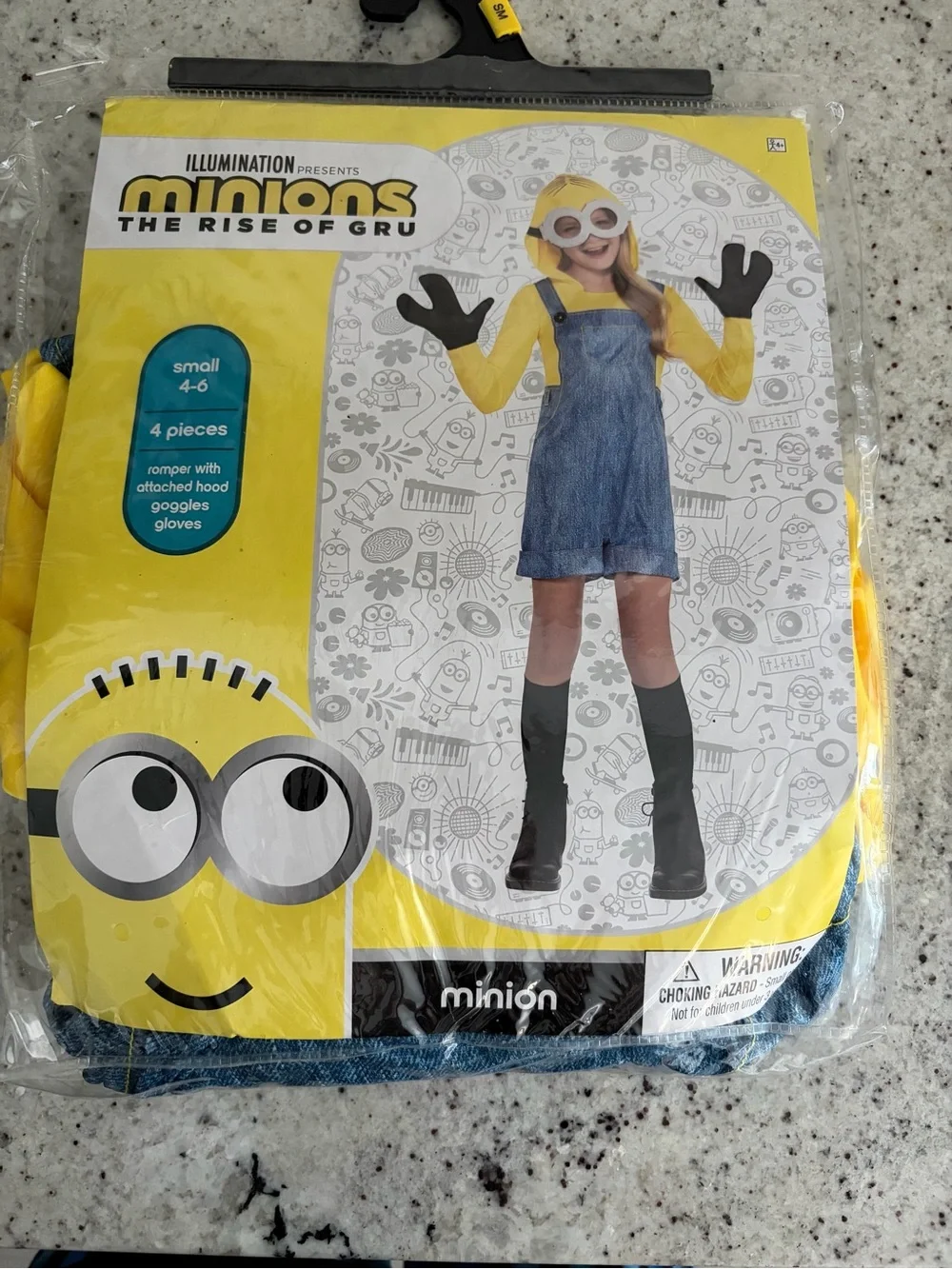 NWT Minion Costume Hoodie Dress